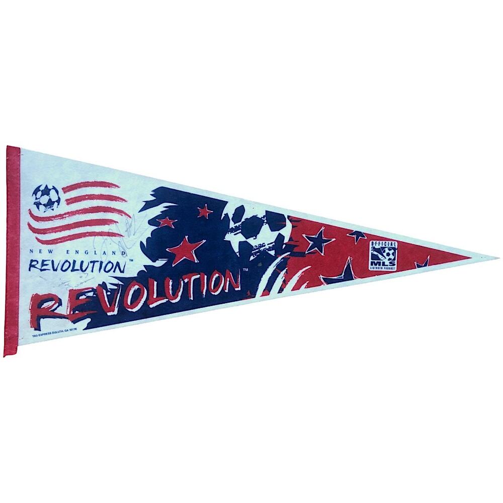 New England Revolution 1997 Autographed Pennant